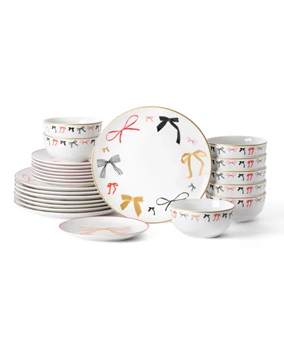 Stone Lain Rosie 24-pc. Dinnerware Set, Service For 8 In White