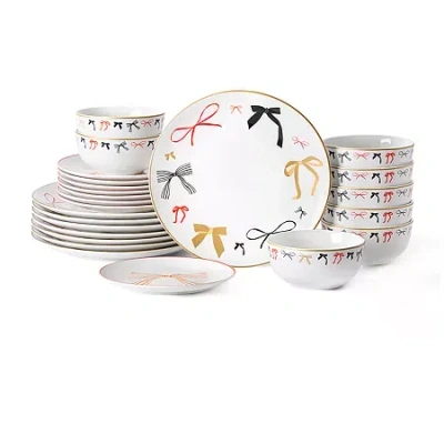 Stone Lain Rosie 24-pc. Porcelain Dinnerware Set In Multi