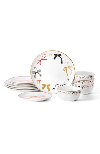 Stone Lain Rosie Porcelain 12-piece Dinnerware Set In Multi