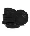 Stone Lain Senso 12pc Dinnerware Set In Black