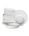 Stone Lain Senso 12pc Dinnerware Set In White