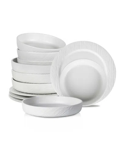 Stone Lain Senso 12 Pc. Dinnerware Set, Service For 4 In White