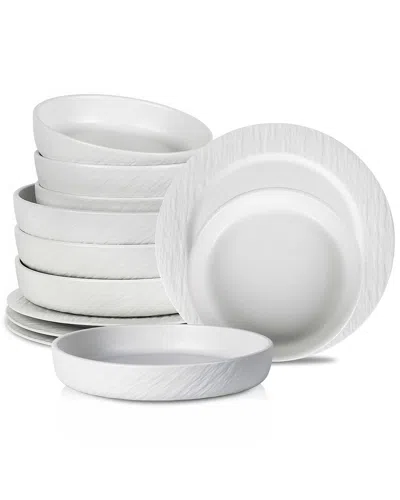 Stone Lain Senso 24pc Dinnerware Set In White