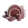Stone Lain Serafina 16-pc. Stoneware Dinnerware Set In Red