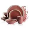 Stone Lain Serafina 32-piece Dinnerware Set Stoneware In Wine