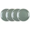 Stone Lain Serenity Stoneware 4-piece Salad Plate Set In Green