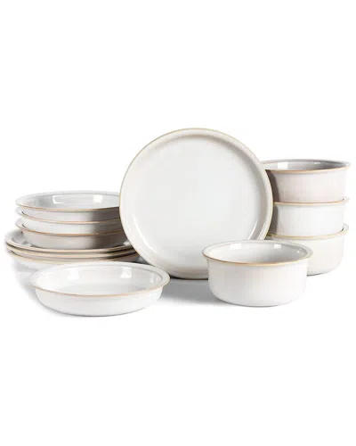 STONE LAIN STONE LAIN SLATE 12-PIECE DINNERWARE SET STONEWARE