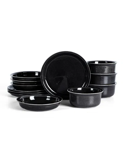STONE LAIN SLATE 12-PC. DINNERWARE SET, SERVICE FOR 4