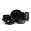 Stone Lain Slate 12-piece Dinnerware Set Stoneware In Black