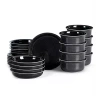 Stone Lain Slate 8-pc. Stoneware Dinnerware Set In Black