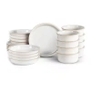 Stone Lain Slate 8-pc. Stoneware Dinnerware Set In White