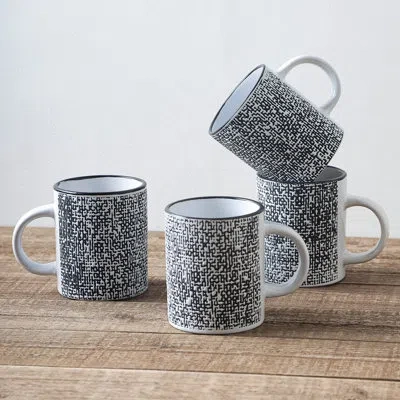 Stone Lain Sophie 4-piece Mug Set Stoneware In White