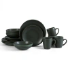Stone Lain Stone 16-piece Dinnerware Set Stoneware In Green