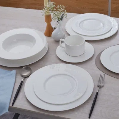 Stone Lain Sylvie 20-piece Dinnerware Set Bone China In White