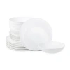 Stone Lain Taglio 24-pc. Bone China Dinnerware Set In White