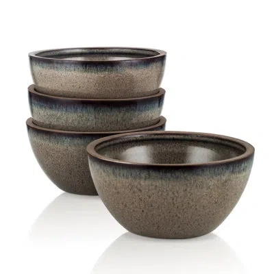 Stone Lain Tina 4-piece Bowl Set Stoneware In Green