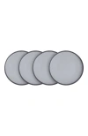 Stone Lain Tina Stoneware 4-piece Dinner Plate In Blue