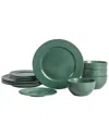 Stone Lain Topaz 12pc Dinnerware Set In Green