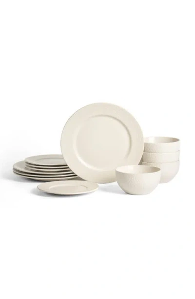 Stone Lain Topaz Stoneware 12-piece Dinnerware Set In Neutral