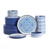 Stone Lain Tropea 8-pc. Stoneware Dinnerware Set In Blue