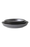 Stone Lain Valencia Porcelain 3-piece Serving Bowl Set In Gray