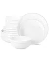 Stone Lain Verso 12pc Dinnerware Set In White