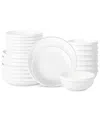 Stone Lain Verso 24pc Dinnerware Set In White