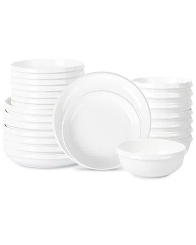 Stone Lain Verso 24pc Dinnerware Set In White