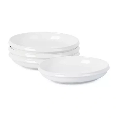 Stone Lain Verso 4-pc. Porcelain Dinner Plate In White