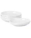 Stone Lain Verso 4pc Dinner Plate Set In White