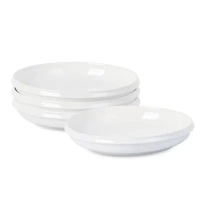 Stone Lain Verso 4-piece Dinner Plate Set Porcelain In White