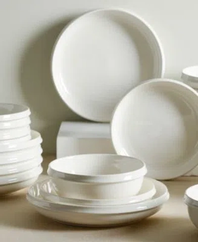 Stone Lain Verso Dinnerware Collection In White