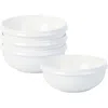 Stone Lain Verso Porcelain 4-piece Bowl Set In White