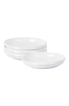Stone Lain Verso Porcelain 4-piece Dinner Plate Set In White