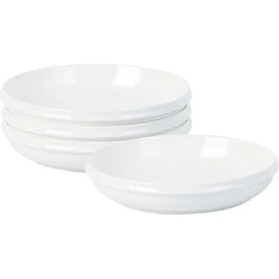 Stone Lain Verso Porcelain 4-piece Salad Plate Set In White