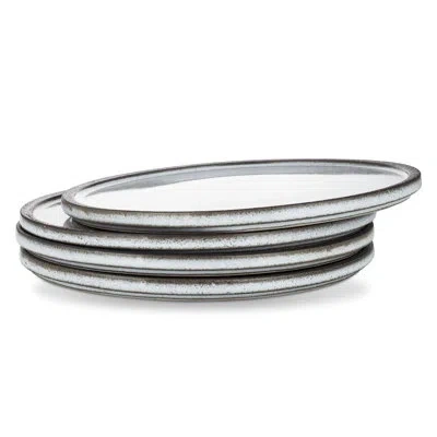 Stone Lain Vince 4-piece Dinner Plate Set Stoneware In Gray