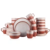 Stone Lain Vince 32-piece Dinnerware Set Stoneware In Red