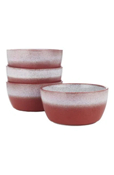 Stone Lain Vince Stoneware 4-piece Bowl Set In Brown