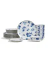Stone Lain Viola 24 Pc. Dinnerware Set, Service For 8 In Blue