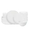 Stone Lain Virtuo 24 Pc. Dinnerware Set, Service For 8 In White