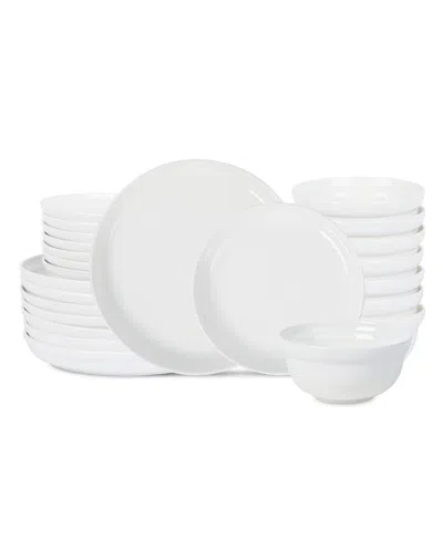 Stone Lain Virtuo 24 Pc. Dinnerware Set, Service For 8 In White