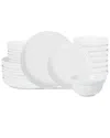 Stone Lain Virtuo 24pc Dinnerware Set In White