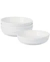 Stone Lain Virtuo Porcelain 4-piece Pasta Bowl Set In White