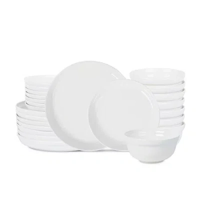 Stone Lain Virtuo Porcelain Dinnerware Set In White