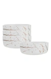 Stone Lain Zora Porcelain 4-piece Bowl Set In White