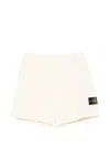 Stone Logo-patch Shorts In White