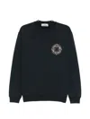Stone Logo-print Sweatshirt In Blue