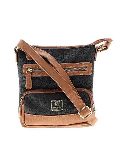 Pre-owned Stone Mountain Crossbody Bag In Black