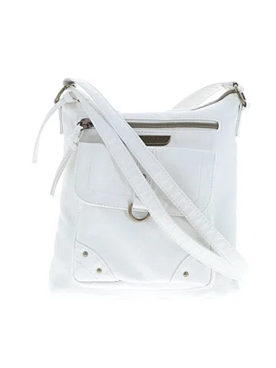 Pre-owned Stone Mountain Crossbody Bag In White