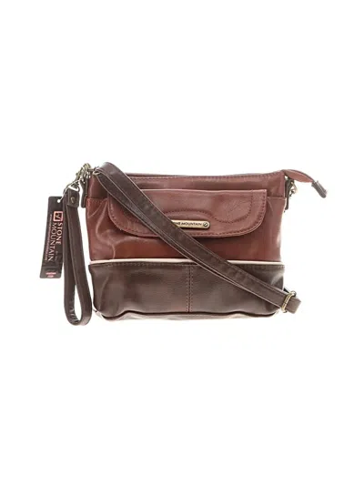 Pre-owned Stone Mountain Leather Crossbody Bag In Brown